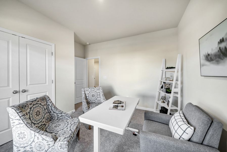 Furnished interior in a model home at Portrait Hills in Aiken (Image 28).