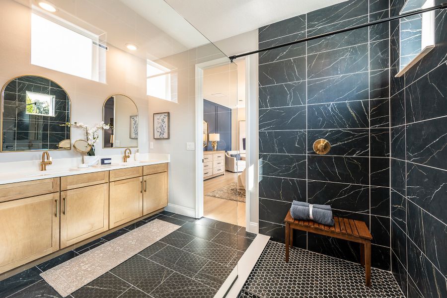 Furnished interior in a model home at Estates at Lake Jesup in Sanford (Image 6).