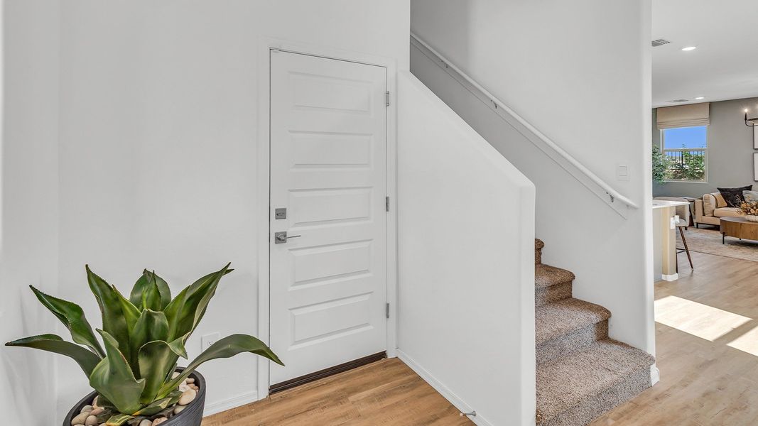 Furnished interior in a model home at Coronet at Gladden Farms in Marana (Image 9).
