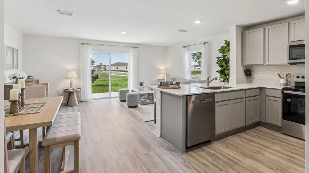 Furnished interior in a model home at Annabelle Estates Townhomes in Lake Wales (Image 9). Furnished interior in a model home at Annabelle Estates Townhomes in Lake Wales (Image 9).