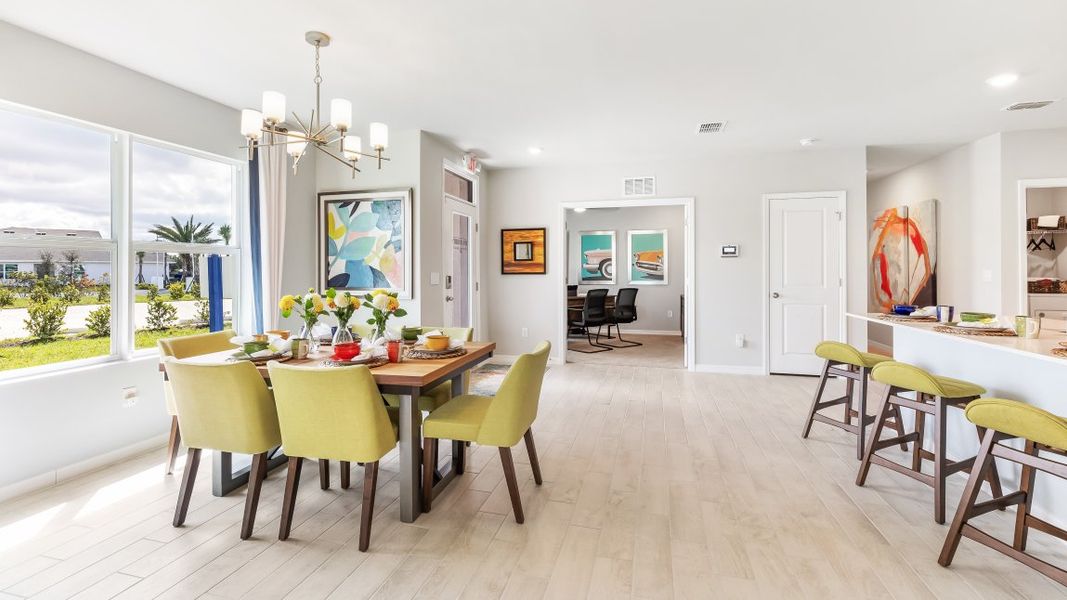 Furnished interior in a model home at Sea Cove in Punta Gorda (Image 14).