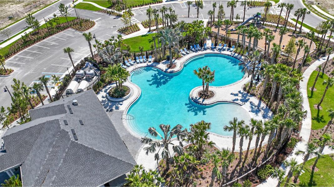 North Park Isle pool aerial view North Park Isle pool aerial view