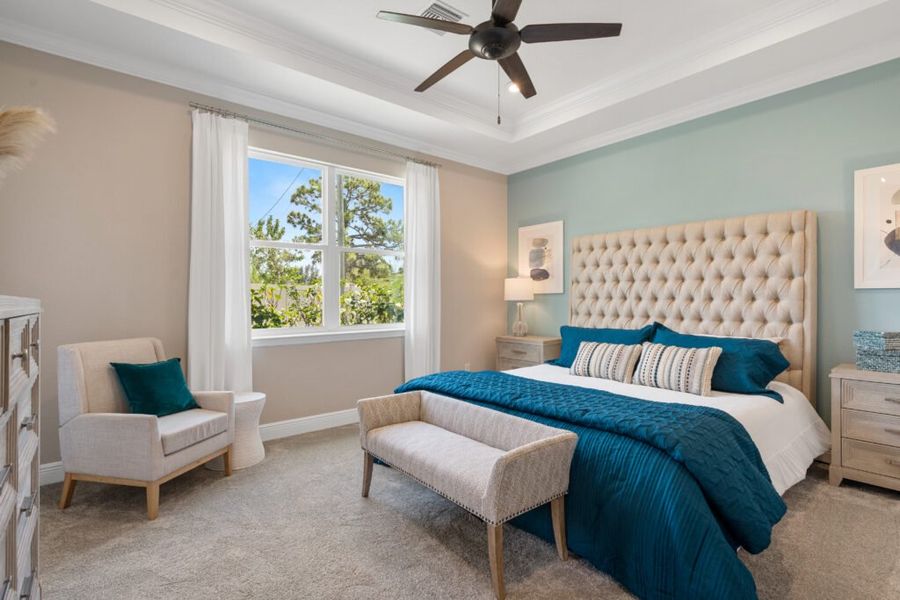Furnished interior in a model home at Cape Coral in Cape Coral (Image 11).