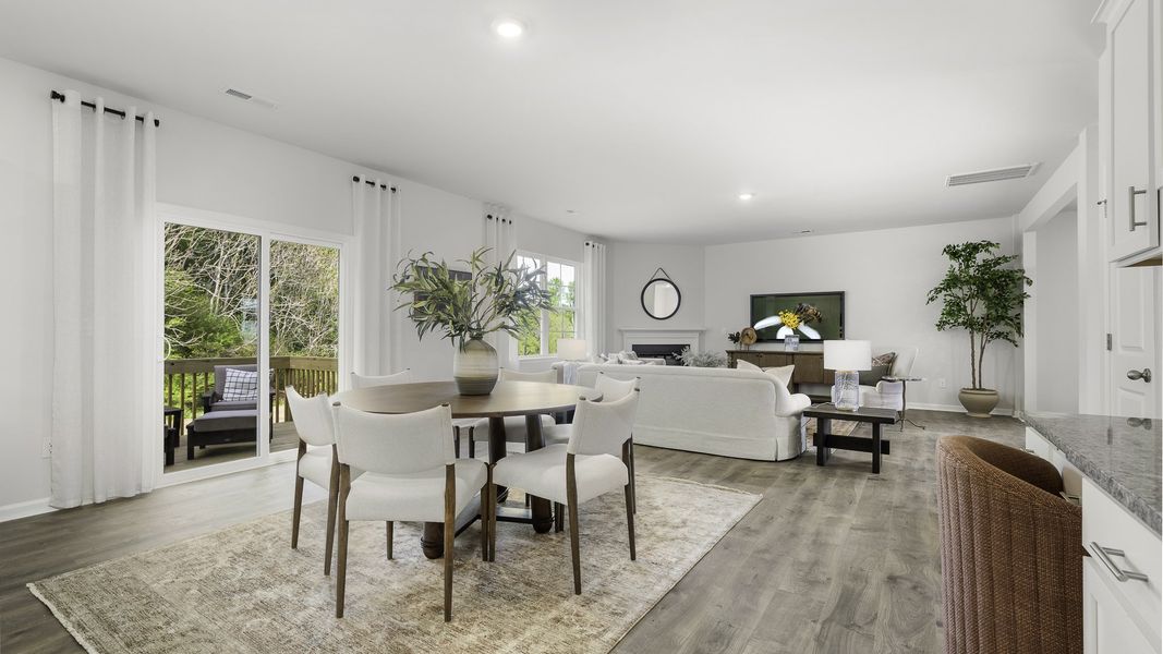 Furnished interior in a model home at Aurora Acres in Snow Camp (Image 21).