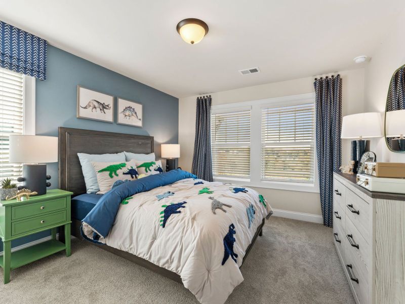 Furnished interior in a model home at Hemingway - Highland Series in Cumming (Image 25).