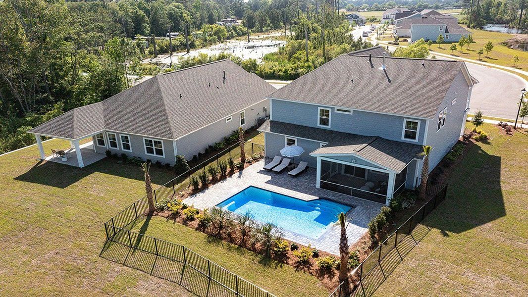 Front exterior of a home in the The Retreat at Wild Wing community, located in Conway, SC (Image 11).