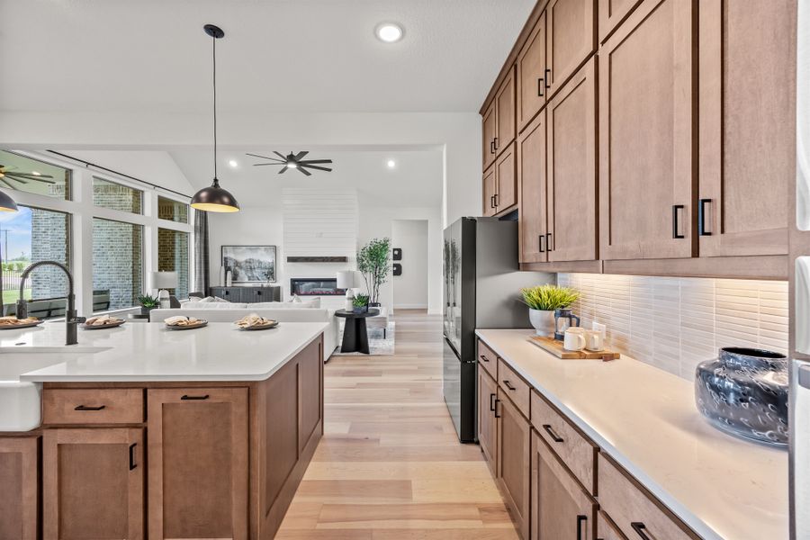 Furnished interior in a model home at Paloma Ranch in New Fairview (Image 18).