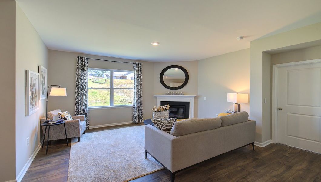 Furnished interior in a model home at Valleywood Farms in Waynesville (Image 9).