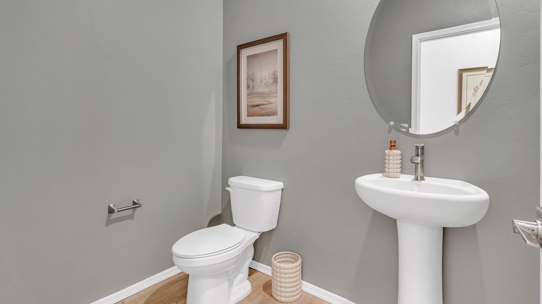 Furnished interior in a model home at Coronet at Gladden Farms in Marana (Image 58).