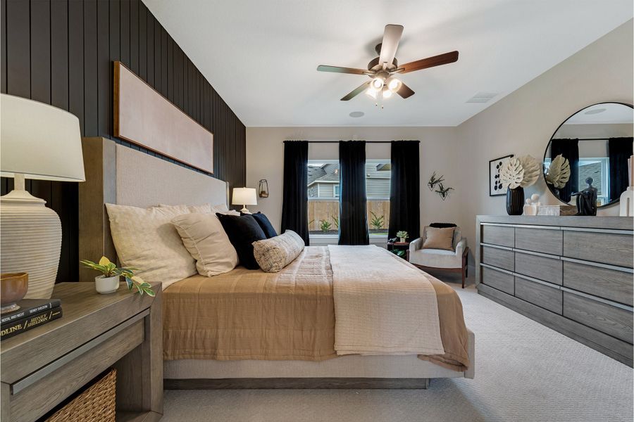 Furnished interior in a model home at Cloud Country in New Braunfels (Image 34). Furnished interior in a model home at Cloud Country in New Braunfels (Image 34).