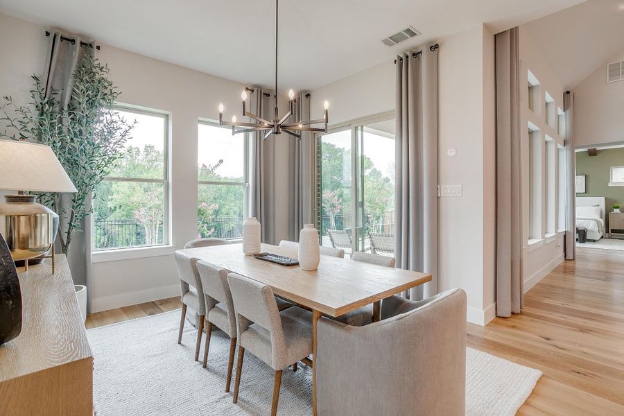 Furnished interior in a model home at Aster Park in McKinney (Image 28).