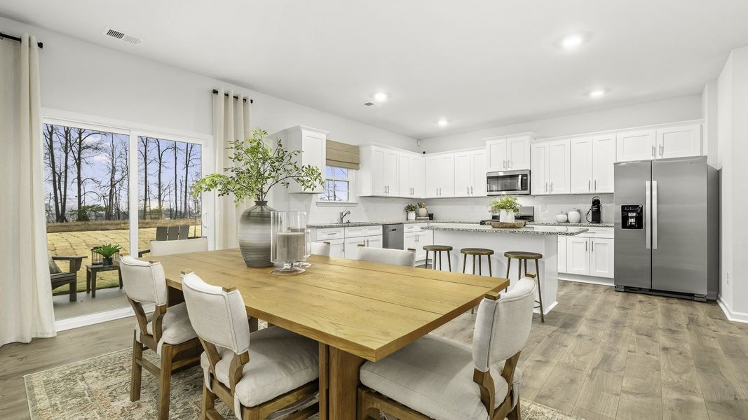 Furnished interior in a model home at The Estates at Edinborough in Gibsonville (Image 12).