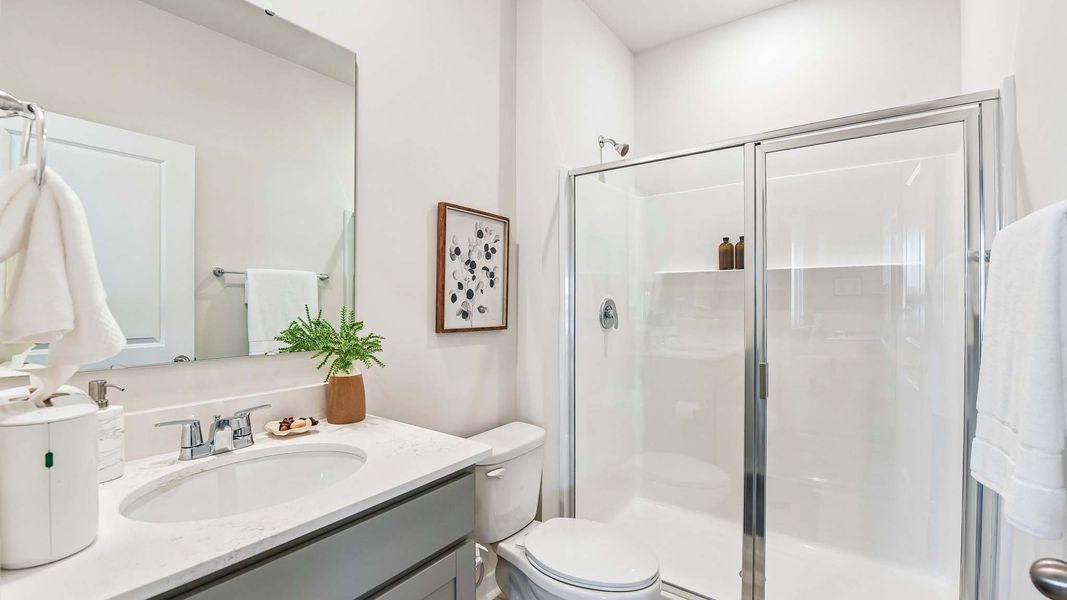 Furnished interior in a model home at Secrest Commons in Monroe (Image 24).