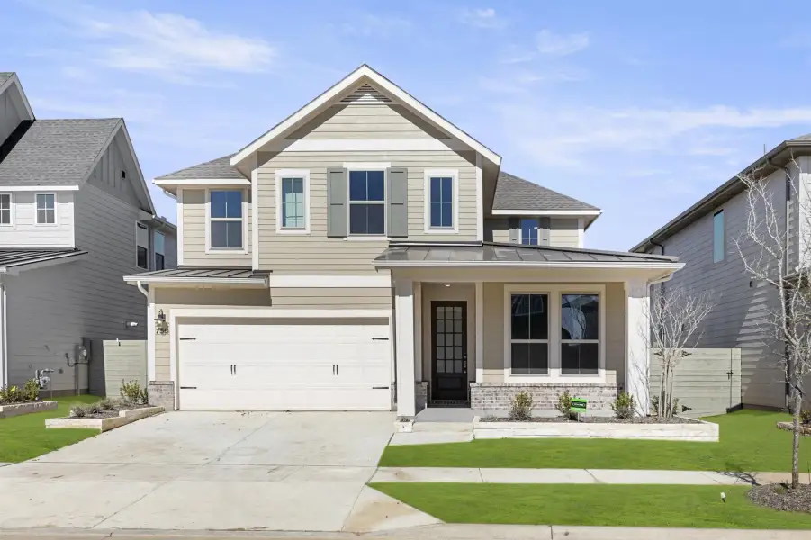 Front exterior of a home in the Enclave 45s community, located in Corinth, TX (Image 10). Front exterior of a home in the Enclave 45s community, located in Corinth, TX (Image 10).