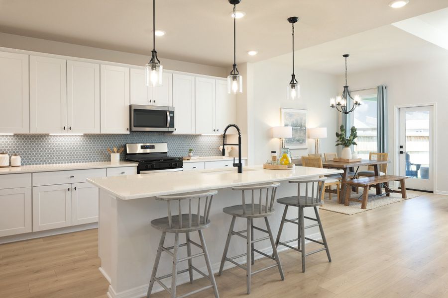 Furnished interior in a model home at Comanche Ridge in San Antonio (Image 8). Furnished interior in a model home at Comanche Ridge in San Antonio (Image 8).