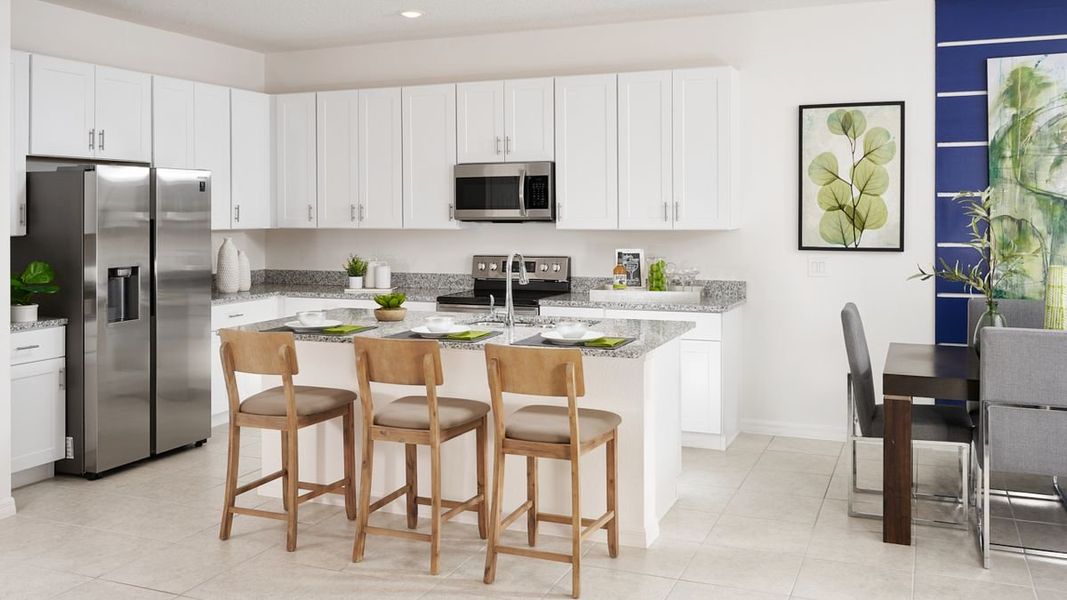 Furnished interior in a model home at Leela Reserve Single Family in Tavares (Image 16). Furnished interior in a model home at Leela Reserve Single Family in Tavares (Image 16).