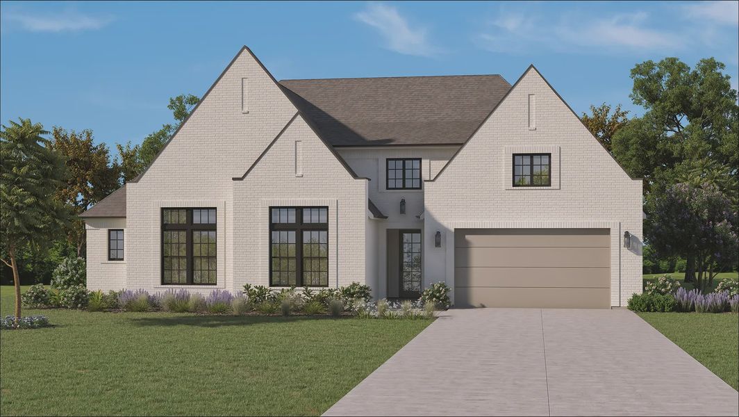 Front exterior of a home in the Mosaic community, located in Prosper, TX (Image 11).