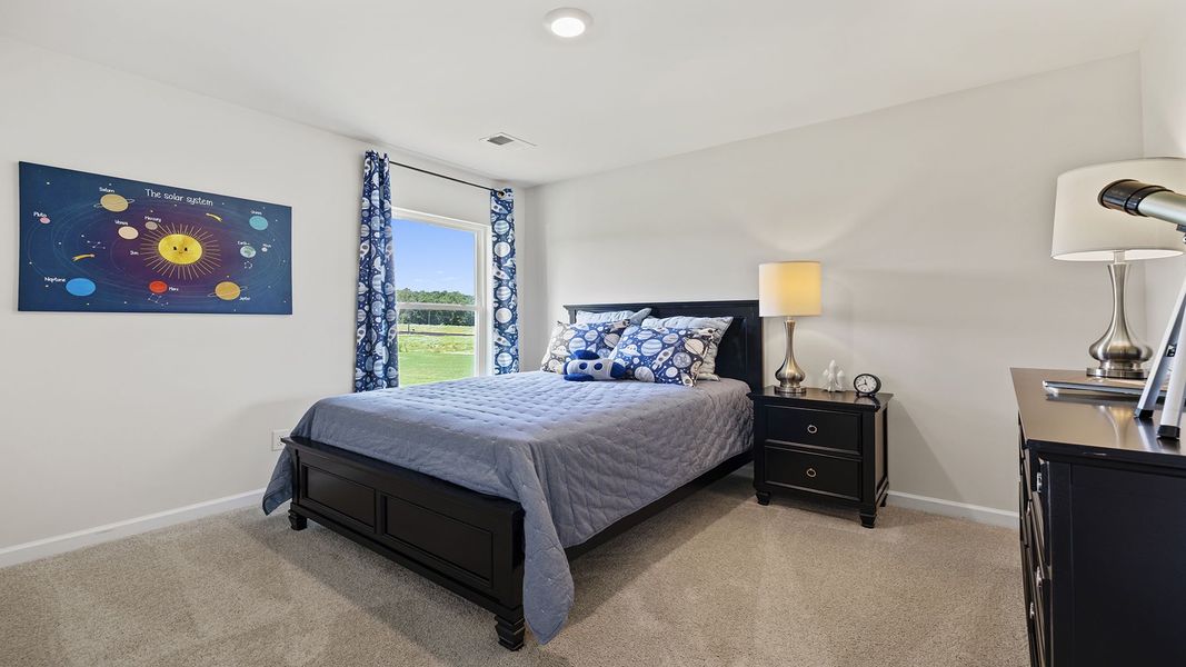 Furnished interior in a model home at Gibson Grove in Laurens (Image 7).