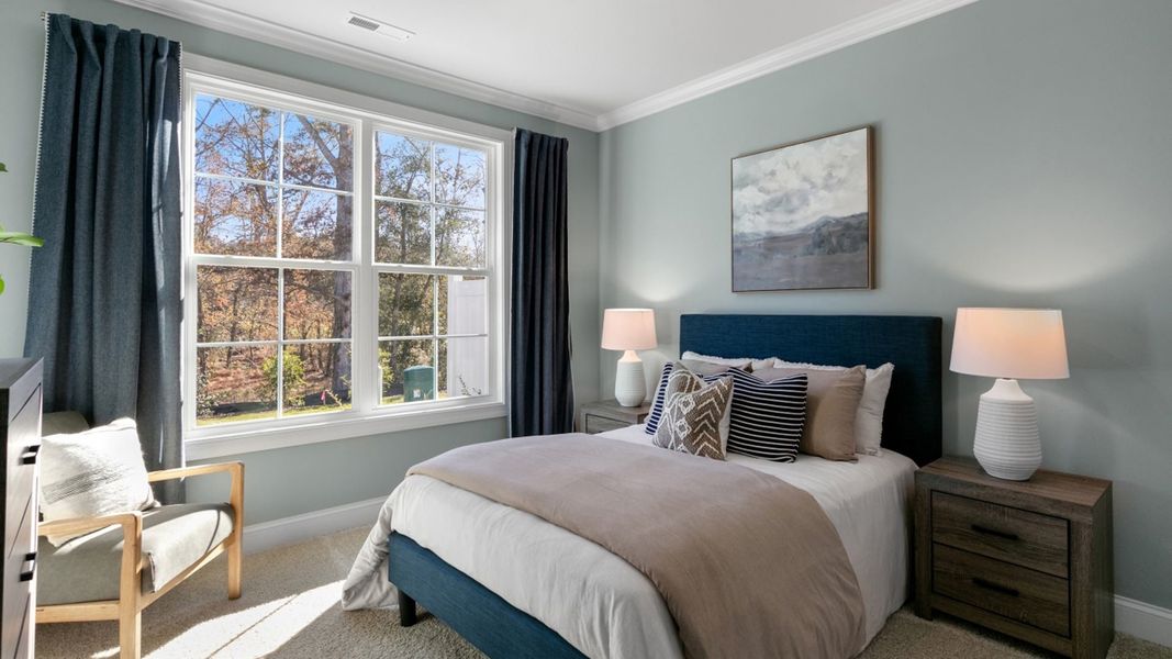 Furnished interior in a model home at Lybrook Village in Bermuda Run (Image 7). Furnished interior in a model home at Lybrook Village in Bermuda Run (Image 7).
