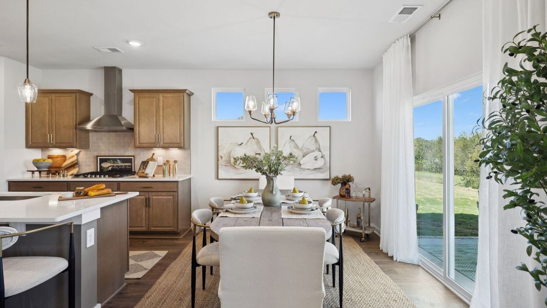 Furnished interior in a model home at Harvest Point in Spring Hill (Image 37).