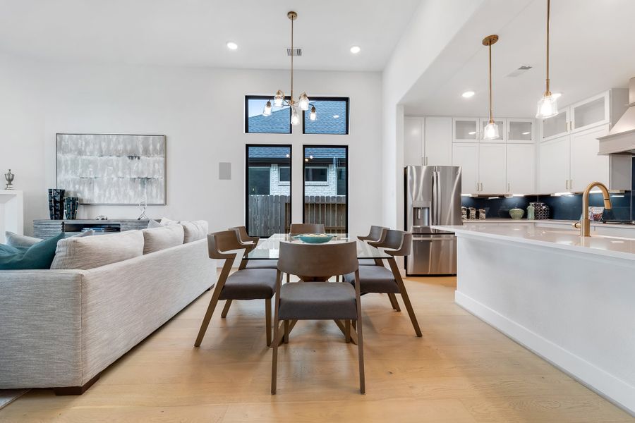 Furnished interior in a model home at Mulberry Farms in Santa Fe (Image 28).