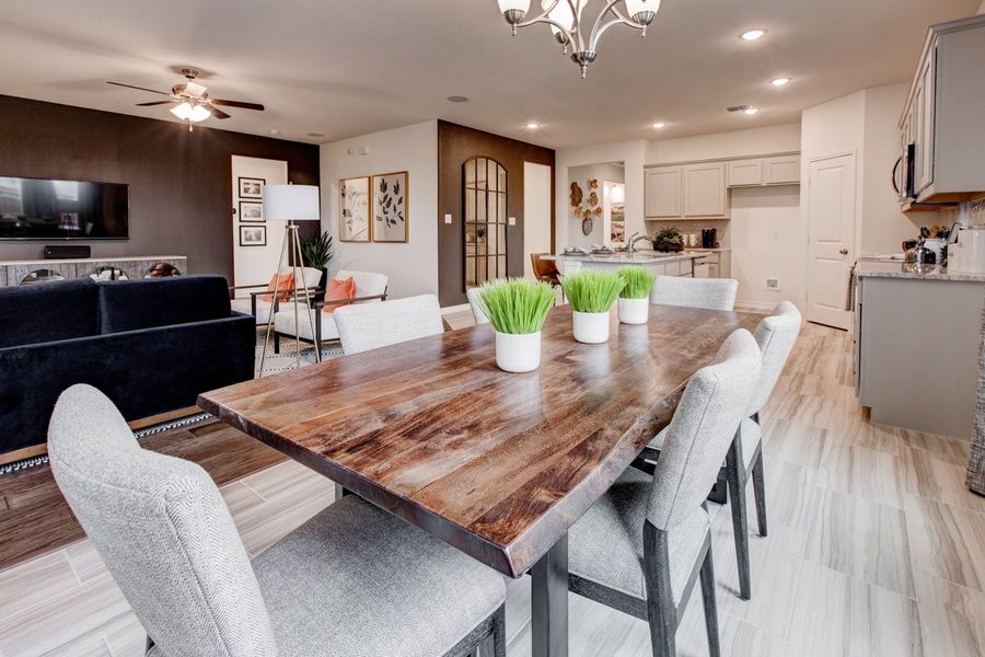 Furnished interior in a model home at Palmilla Springs in Fort Worth (Image 21).