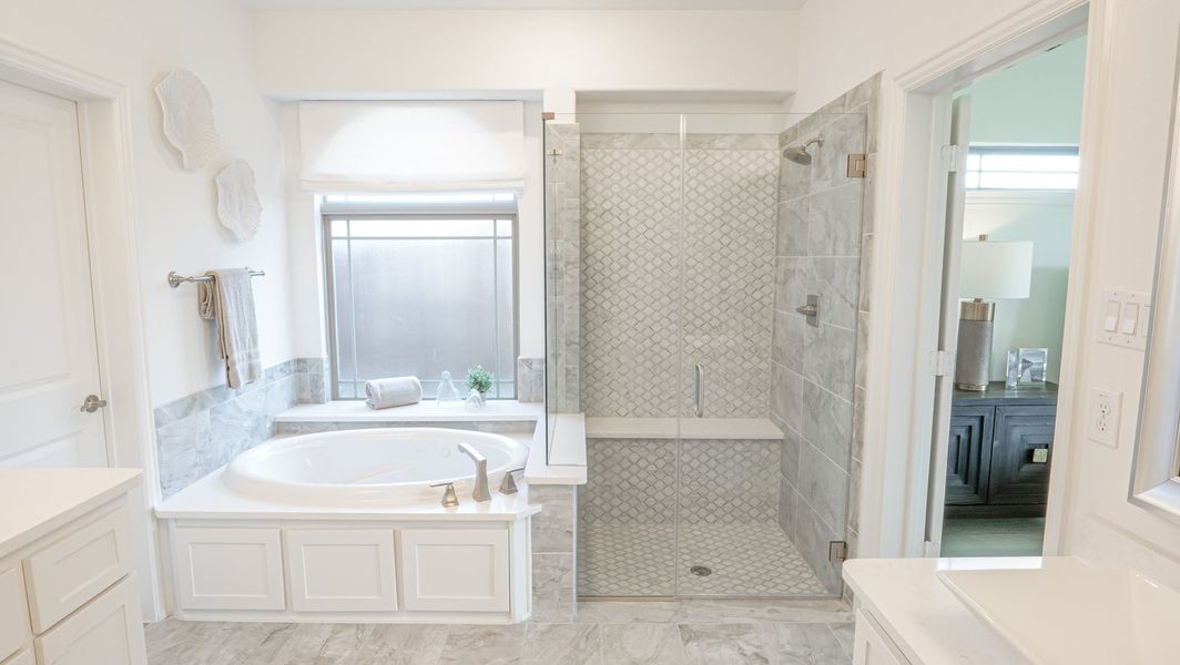 Furnished interior in a model home at Marine Creek Ranch in Fort Worth (Image 9).