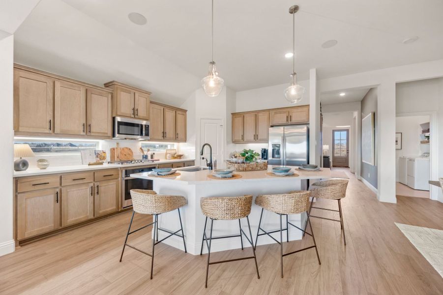 Furnished interior in a model home at Clearview Ranch in Royse City (Image 19).