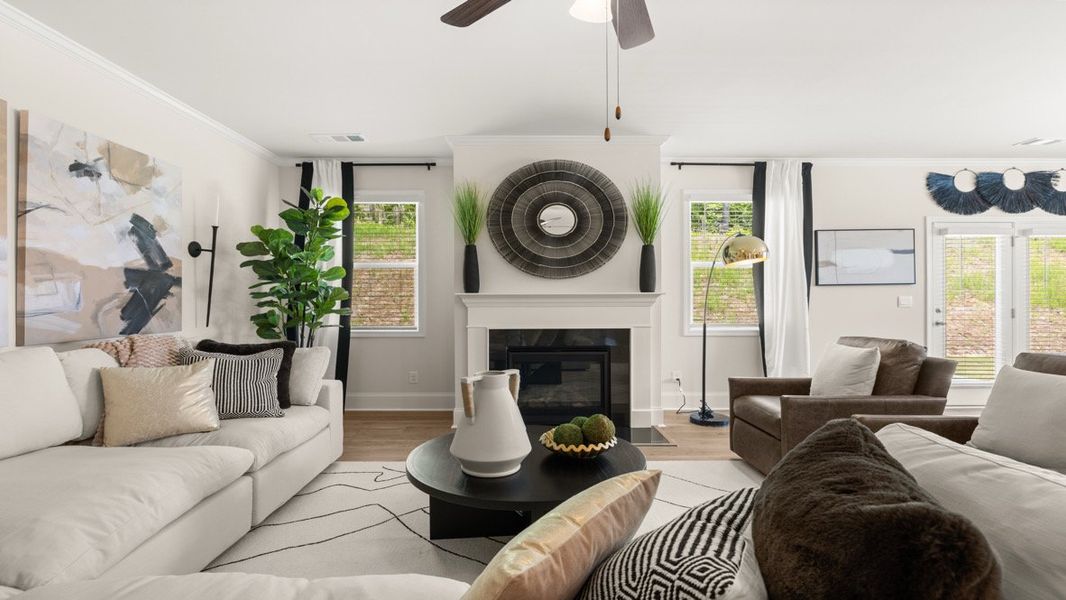 Furnished interior in a model home at Butner Estates in South Fulton (Image 23).