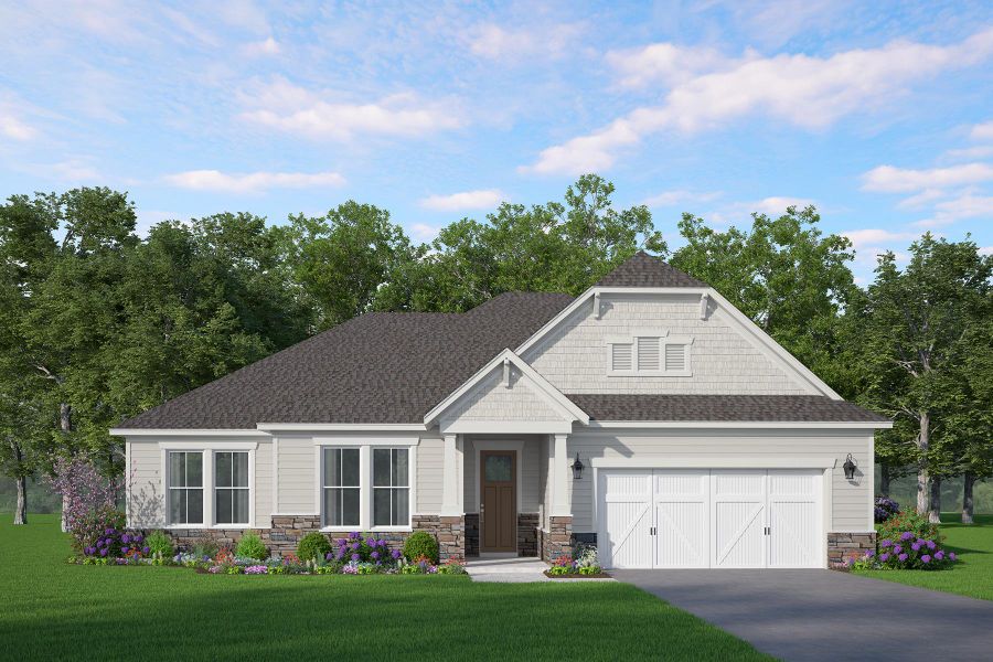 Front exterior of a home in the Bay Creek Overlook community, located in Loganville, GA (Image 7).