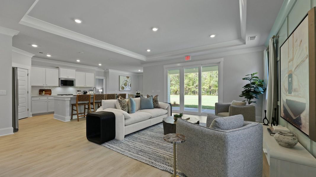 Furnished interior in a model home at Berkeley Bay in Ridgeville (Image 34).