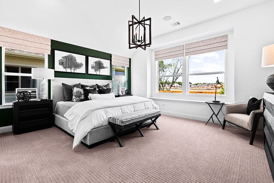 Furnished interior in a model home at Keeneland in Aubrey (Image 11). Furnished interior in a model home at Keeneland in Aubrey (Image 11).