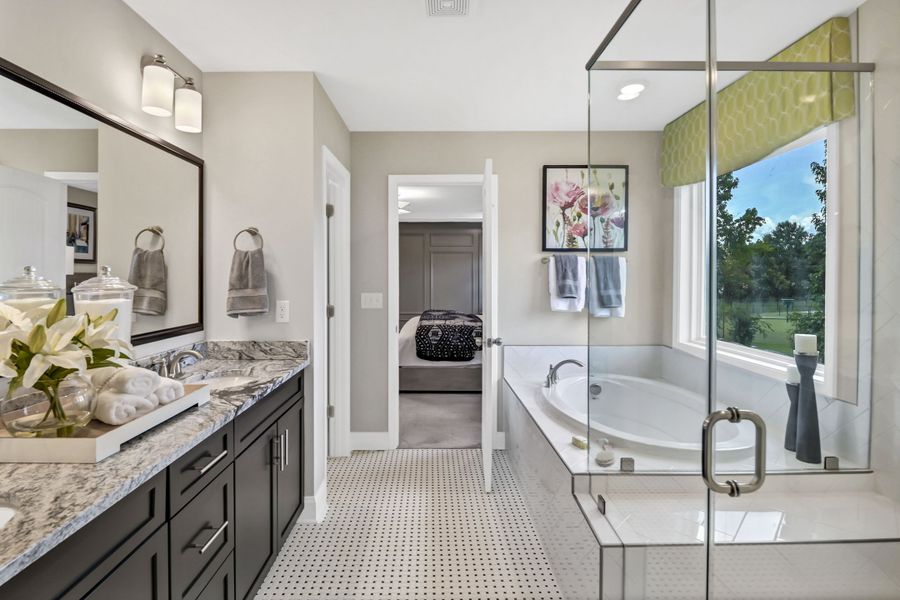 Furnished interior in a model home at Hadleigh Park in Lexington (Image 22). Furnished interior in a model home at Hadleigh Park in Lexington (Image 22).