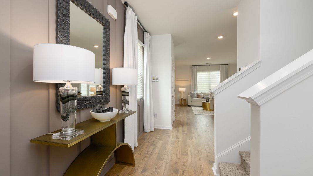 Furnished interior in a model home at Sherwood Manor in College Park (Image 2).