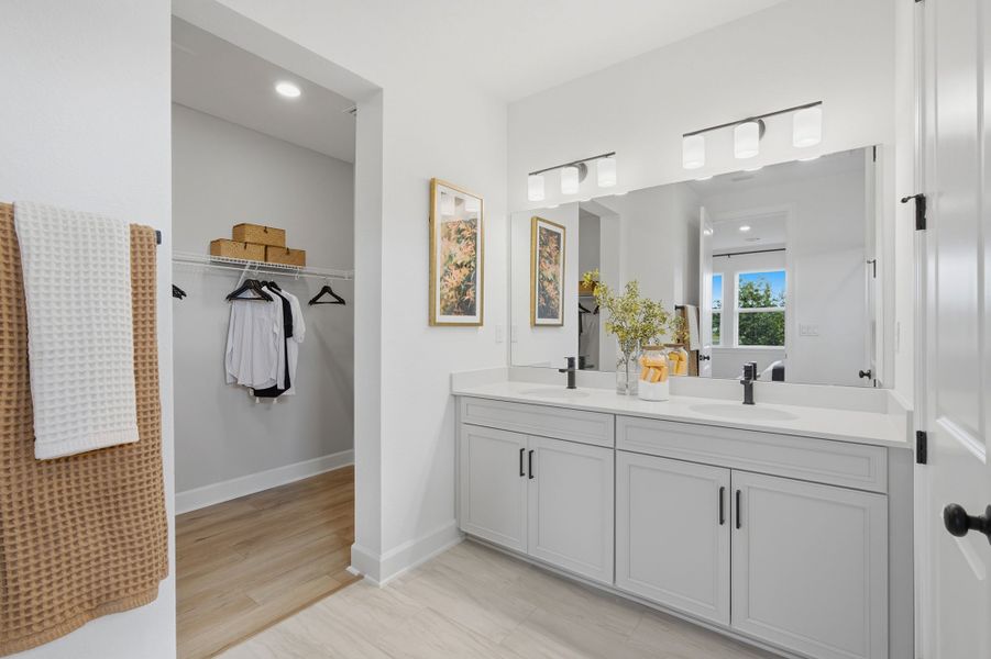 Furnished interior in a model home at The Preserve at Laurelton – Canopy Collection in Green Cove Springs (Image 12).