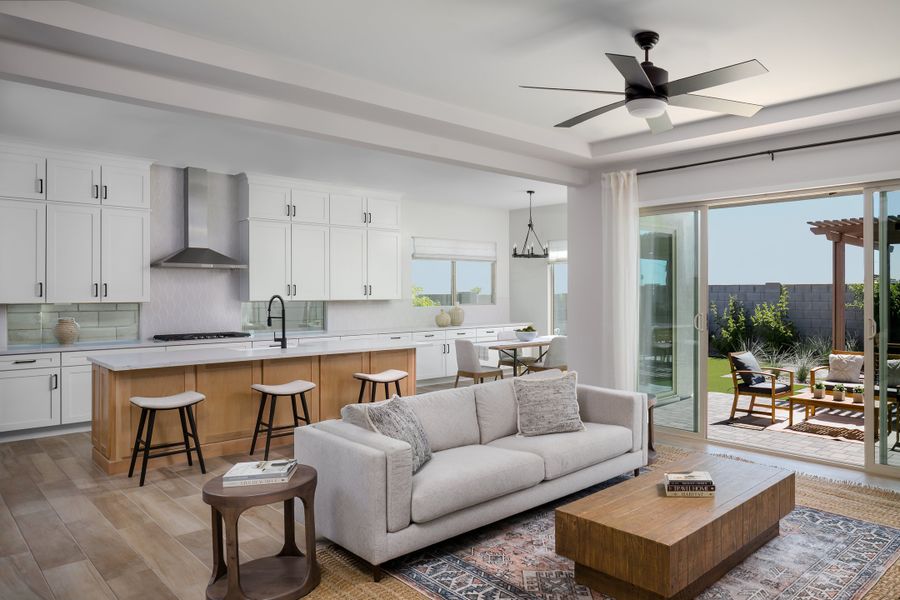 Furnished interior in a model home at Estates at Estrella Crossing in Phoenix (Image 6).