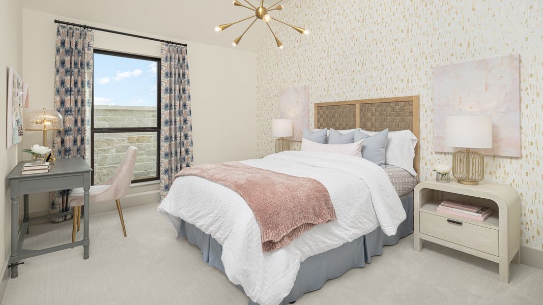 Furnished interior in a model home at Trinity Falls 60' in McKinney (Image 13). Furnished interior in a model home at Trinity Falls 60' in McKinney (Image 13).