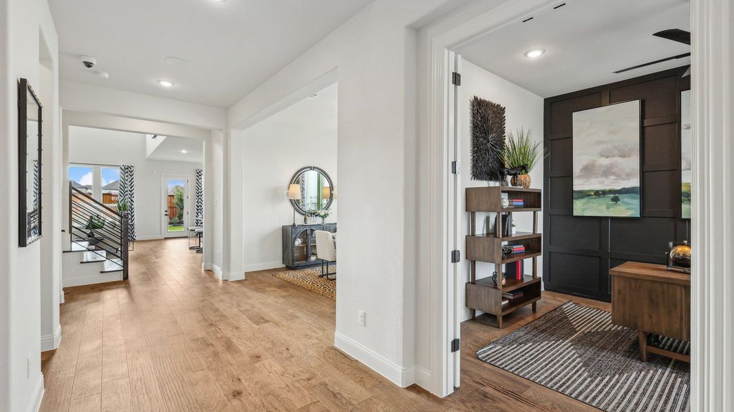 Furnished interior in a model home at Green Meadows Classic in Celina (Image 5).