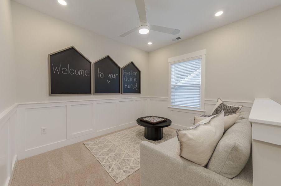Furnished interior in a model home at Founder's Park in Summerville (Image 23).