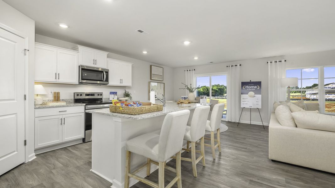 Furnished interior in a model home at Evergreen Landing in Lexington (Image 6).