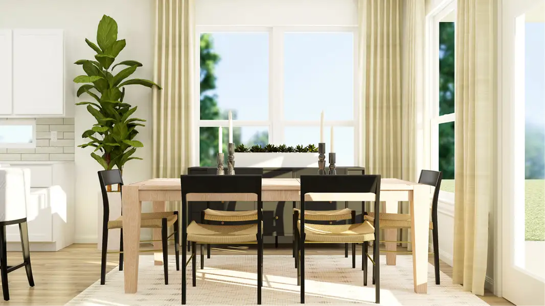 Furnished interior in a model home at Voss Farms: Classic Collection in New Braunfels (Image 5).