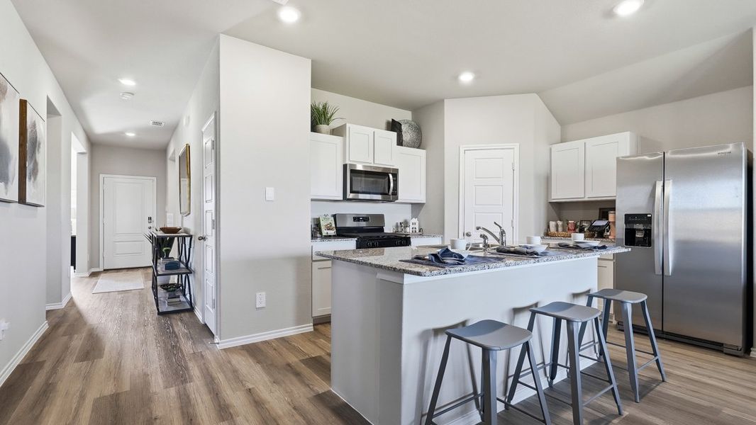 Furnished interior in a model home at Townes Landing in Fort Worth (Image 4).