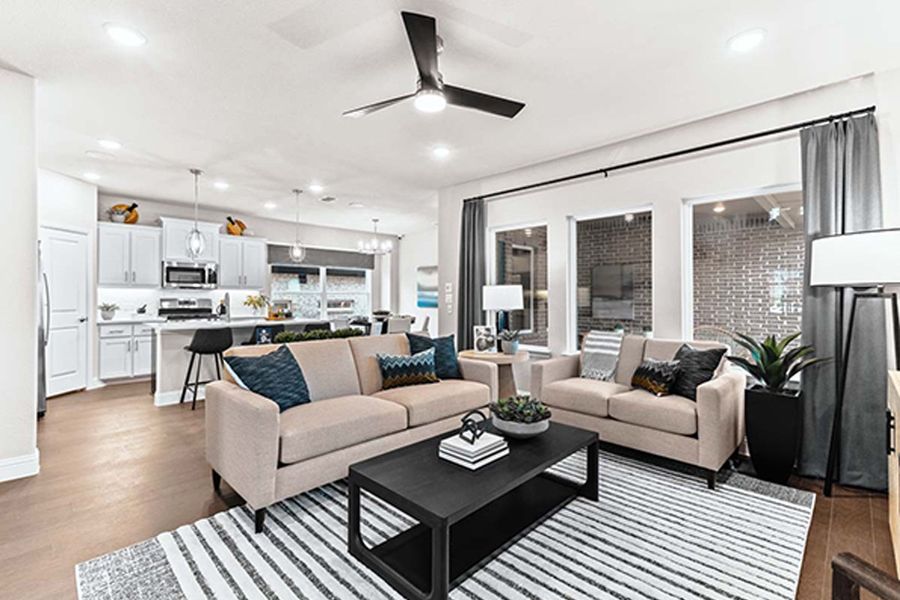 Furnished interior in a model home at Walden Pond in Forney (Image 5).