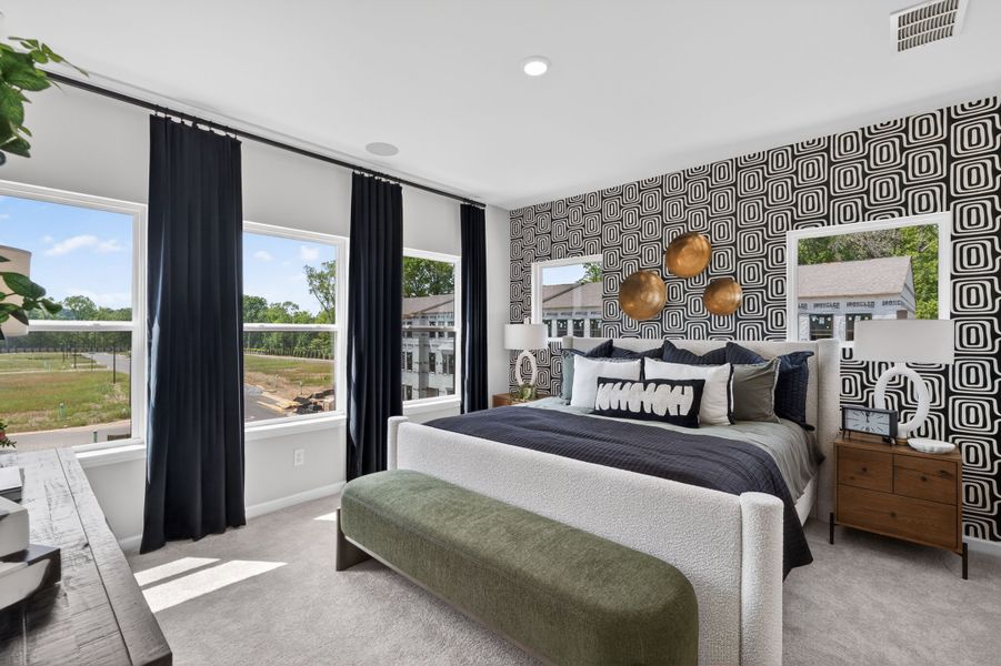 Furnished interior in a model home at Alder Creek in Cumming (Image 5).