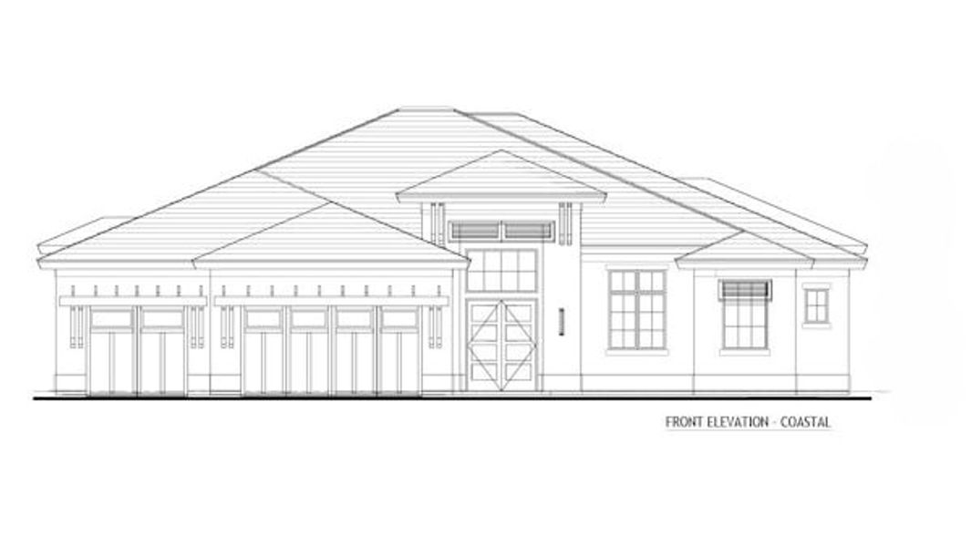 Architectural rendering of home exteriors planned for Central Beach in Vero Beach, FL (Image 15).