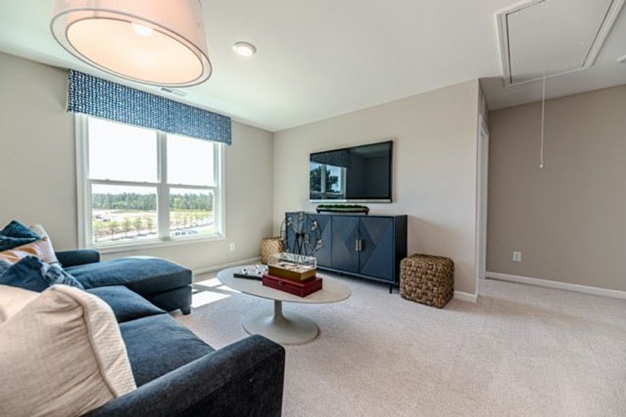 Furnished interior in a model home at Pembroke in Hope Mills (Image 36).