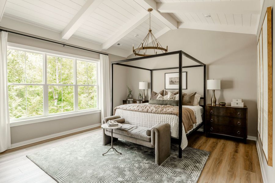 Furnished interior in a model home at Edgewater on Lake Tillery Waterfront in Norwood (Image 6).