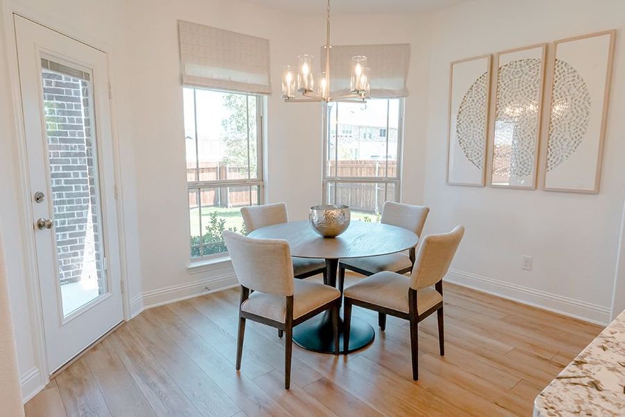 Furnished interior in a model home at Dove Chase in Mansfield (Image 17).