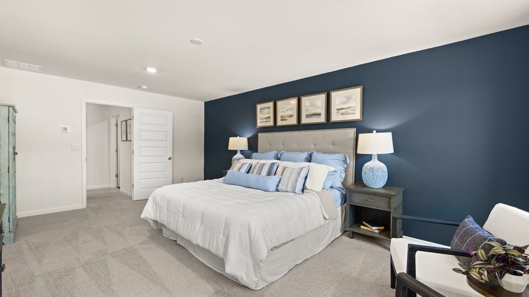 Furnished interior in a model home at Kingston Ranch at Lake Oconee in Buckhead (Image 10).