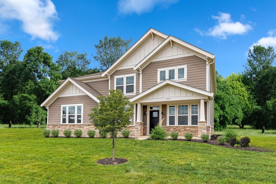 Front exterior of a home in the Lochmoor at Savannah Lakes community, located in Hiram, GA (Image 13).